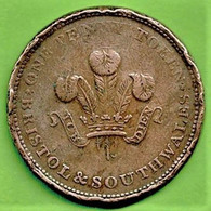 GRANDE BRETAGNE / PENNY TOKEN / 1811 / VIRTUTE & INDUSTRIA / BRISTOL & SOUTH WALES - Foreign Trade, Essays, Countermarks & Overstrikes