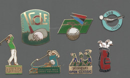 PINS PIN'S SPORT GOLF 839 EGF BNP JEZEQUEL CA CREDIT AGRICOLE ABG CLIMO   LOT 7 PINS - Golf