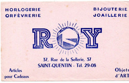 Buvard Horlogerie Bijouterie Roy à Saint-Quentin. - H