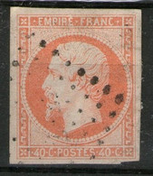 N° 23a° _orange Clair-vif_belles Marges_cote 15.00 - 1853-1860 Napoléon III.