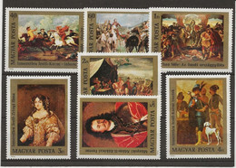 HONGRIE - SERIE TABLEAUX  N° 2491 A 2497- NEUF INFIME CHARNIERE - ANNEE 1976 - Unused Stamps