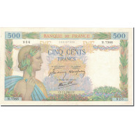 France, 500 Francs, La Paix, 1942, 1942-07-01, SUP, Fayette:32.44, KM:95b - 500 F 1940-1944 ''La Paix''