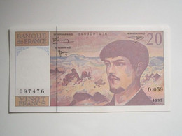 1997 Billet 20 FRANCS DEBUSSY - 20 F 1980-1997 ''Debussy''