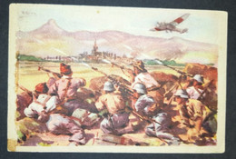 España Guerra Civil - Postal Cruz Roja - Nº9 Ataque A Huesca -Spain Civil War - Espagne Guerre - Antifascist - Vignetten Van De Burgeroorlog