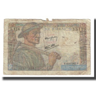 France, 10 Francs, 1946, 1946-09-26, B+, Fayette:8.15, KM:99e - 10 F 1941-1949 ''Mineur''
