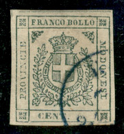 Modena - 1859 - Governo Provvisorio - 5 Cent (12) - Ottimi Margini - Usato A Reggio (azzurro) - Emilio Diena + A.Diena - Other & Unclassified