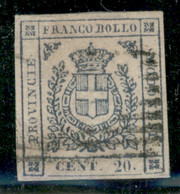 Modena - 1859 - Governo Provvisorio - 20 Cent Lilla Grigio (16) - Ottimi Margini - Usato Annullamento Leggero - Other & Unclassified