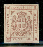 Modena - 1859 - Governo Provvisorio - 40 Cent (17) - Gomma Originale - Molto Bello - Fiecchi - Other & Unclassified