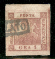 Napoli - 1859 - 1 Grano (4 - Seconda Tavola) - Grandi Margini - Usato - Molto Bello - Other & Unclassified