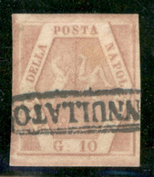 Napoli - 1859 - 10 Grana (11 - Seconda Tavola) - Ottimamente Marginato - Usato - Molto Bello - Chiavarello - Other & Unclassified