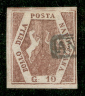 Napoli - 1859/61 - Falso D'epoca - 10 Grana (F4a - Secondo Tipo) - Ben Marginato - Usato - Fiecchi - Other & Unclassified