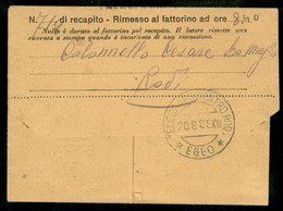 Colonie - Egeo - Emissioni Generali - Telegrafo Centro Rodi / Egeo 20.8.39 (azzurro) - Telegramma Dalla Real Casa (Roma) - Autres & Non Classés