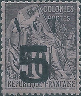 FRANCE FRANCIA-1888 French Colonies, ANNAM & TONKIN, General Issues Overprinted" A & T" On 5/10C ,Gum ,Rare - Unused Stamps