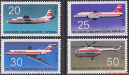 Ddr 1969 - Mi:1524/1527, Yv:1217/1220, Stamp - XX - Airplanes - Ongebruikt