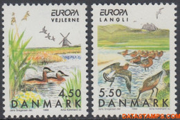 Denemarken 1999 - Mi:1211/1212, Yv:1215/1216, Stamp - XX - Europe 1999 Nature Reserves - Ongebruikt