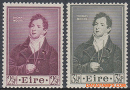 Ierland 1952 - Mi:114/115, Yv:116/117, Stamp - XX - Thomas Moore Poet - Neufs