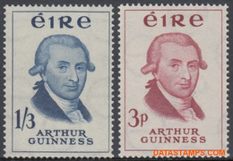 Ierland 1959 - Mi:142/143, Yv:142/143, Stamp - XX - Guinness Brewery - Nuevos