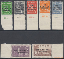 Finland, Finland, Oost-karelie 1941 - Mi:1/7, Yv:1/7, Stamp - XX - Long-term Series Ita Karjala - Local Post Stamps