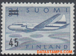 Finland 1959 - Mi:505, Yv:PA 7, Airmail Stamps - XX - Long-term Series Plane - Unused Stamps