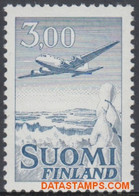 Finland 1963 - Mi:579 XI, Yv:PA 9b, Airmail Stamps - XX - Long-term Series Plane - Unused Stamps