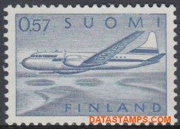 Finland 1970 - Mi:677, Yv:PA 12, Airmail Stamps - XX - Long-term Series Plane - Unused Stamps