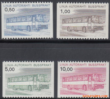 Finland 1981 - Mi:Auto Pakket Marken 14/17, Yv:Autobus 14/17, Bus Parcel Stamp - XX - Sisu Omnibus - Postbuspakete