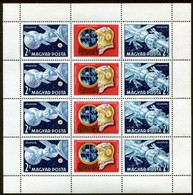 HUNGARY 1969 Soyuz 4 And 5 Space Missions Sheetlet MNH / **.  Michel 2492-93 Kb - Ongebruikt