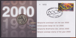 België 2000 - Mi:2929, Yv:2877, OBP:2878, Nummisletter - O - Welcome 2000 - Numisletters