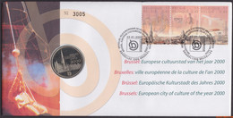 België 2000 - Mi:2935/2937, Yv:2881/2883, OBP:2882/2884, Nummisletter - O - Brussels 2000 - Numisletters