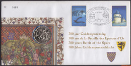 België 2002 - Mi:3137/3138, Yv:3082/3083, OBP:3088/3089, Nummisletter - O - Golden Spurs Battle Kortrijk - Numisletter