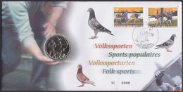 België 2003 - Mi:3206/3207, Yv:3150/3151, OBP:3157/3158, Nummisletter - O - Folk Sports - Numisletters