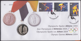 België 2004 - Mi:3352/3354, Yv:3290/3292, OBP:3303/3305, Nummisletter - O - Olympics Athens 2004 - Numisletter