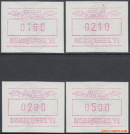 Finland 1991 - Mi:autom 11, Yv:V 12a, Machine Stamp - XX - Nordjunex 91 - Automatenmarken [ATM]