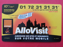 COD CARTE ORANGE ALLOVISIT Audioguide Sites Et Monuments De MARSEILLE Notre Dame De La Garde (I0621 - Billetes FT