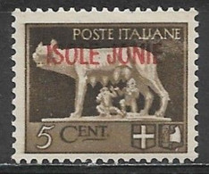 Ionian Islands 1941. Scott #N18 (MH) She-wolf  Sucking Romulus And Remus - Isole Ionie
