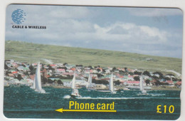 FALKLAND ISLANDS - Millennium Odissey ,CN:314CFKD, Normal Zero: "0", 10£, Tirage 20.000, Used - Islas Malvinas