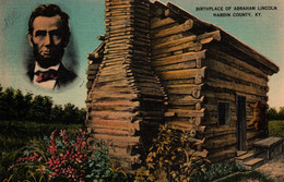 Birthplace Of Abraham Lincoln Hardin County - Kentucky KY - Non Circulated Postcard - Otros & Sin Clasificación