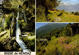 HAUTE-NENDAZ  ( SUISSE )   PROMENADE LE LONG DU VIEUX-BISSE_ MULTI-VUES - Nendaz