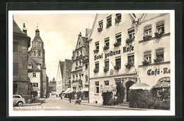 AK Weissenburg I. Bay., Rosenstrasse Mit Hotel Goldene Rose - Weissenburg