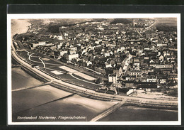 AK Norderney, Teilansicht Vom Flugzeug Aus - Norderney