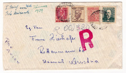 Lettre Recommandée 1959 Belo Horizonte Brésil Brazil Autriche Austria Österreich - Covers & Documents