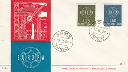 ITALIE FDC 1957 EUROPA - 1957