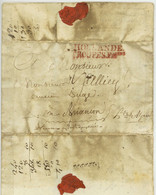 ARMEE FRANCAISE EN HOLLANDE Leeuwarden Friesland 1803 Alliey Briancon Directeur General Des Postes De L'armee - Army Postmarks (before 1900)