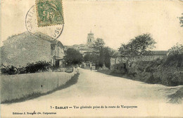 Sablet * Vue Générale Du Village Prise De La Route De Vacqueyras - Sonstige & Ohne Zuordnung