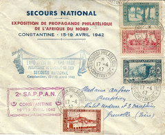1942- Enveloppe à En-tête De L'EXPO Philatélique De CONSTANTINE - Lettres & Documents