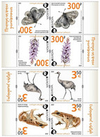 Russia And Finland 2021 Europa Endangered Wildlife Set Of 2 Quarter Tet-beshes Of Peterspost Issue - Ongebruikt