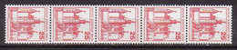 Berlin 587 R , Xx , 5er-Streifen (R 1087) - Rollenmarken