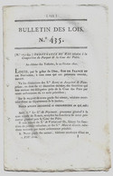 Bulletin Des Lois N°435 1821 Composition Du Parquet De La Cour Des Pairs/De Rendinger Brasseur Haguenau/Peyronnet - Décrets & Lois