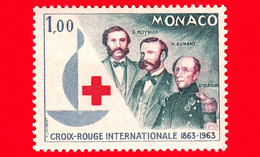 Nuovo - MNH - Principato Di MONACO - 1963 - Centenario Della Croce Rossa G. Moynier, H. Dunant, G.-H. Dufour - 1 - Nuovi