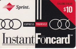 TARJETA DE ESTADOS UNIDOS DE $10 DE INSTANT FONCARD - Sprint